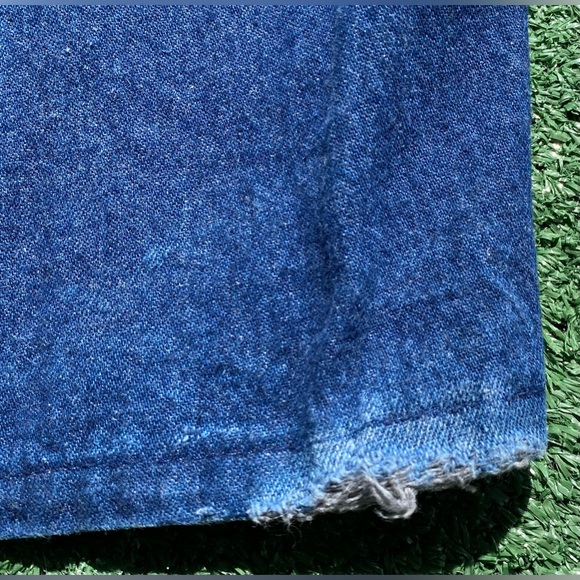 VTG 90’s Dickies Denim Button Fly Overalls Mens Size 43x29 USA Made - Picture 6 of 9